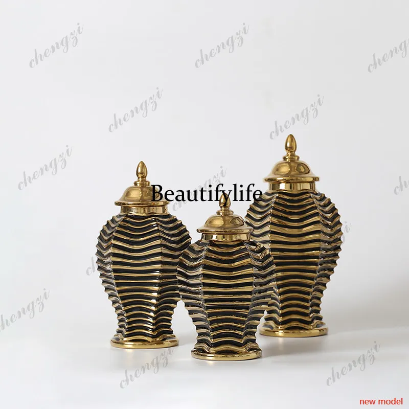 DD182Vintage Italian ceramic jar decorator, ornament deep-toned soft furnishings
