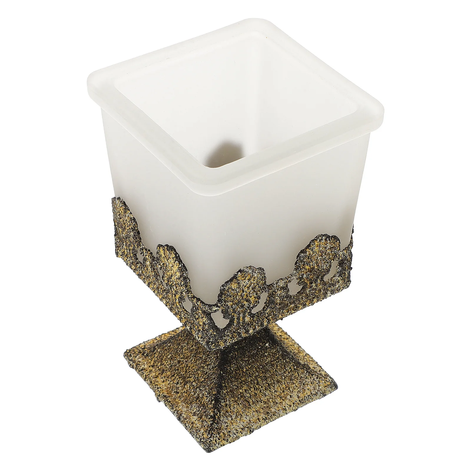 

Cups Stick Holder Golden Tray Aromatherapy Decorative Base Holders for Tapered Candles