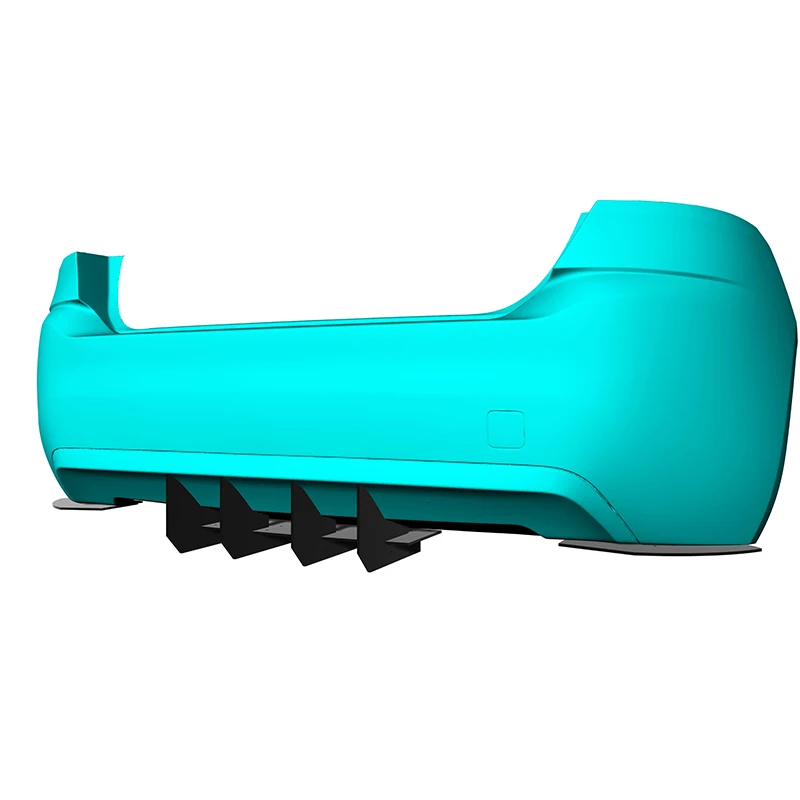 

Use For Peugeot 308 Hatchback 2014 2015 Year Rear Diffuser Bumper Lips Spoiler Splitter Body Kit Accessories