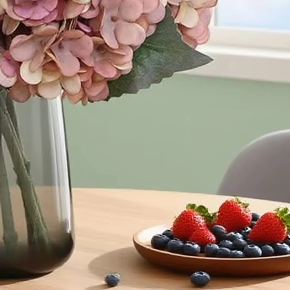 

5Pcs Artificial Hydrangea Flowers Home Room Table Accessories Wedding Wall Diy Gifts Bridal Bouquet Holiday Outdoor Decoration