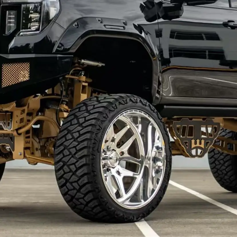 for American Force Wheels Same Type OEM Deep Dish Super Single Truck Wheels 22 24 26 Forged Aluminum 6x135 8x170 6x139.7