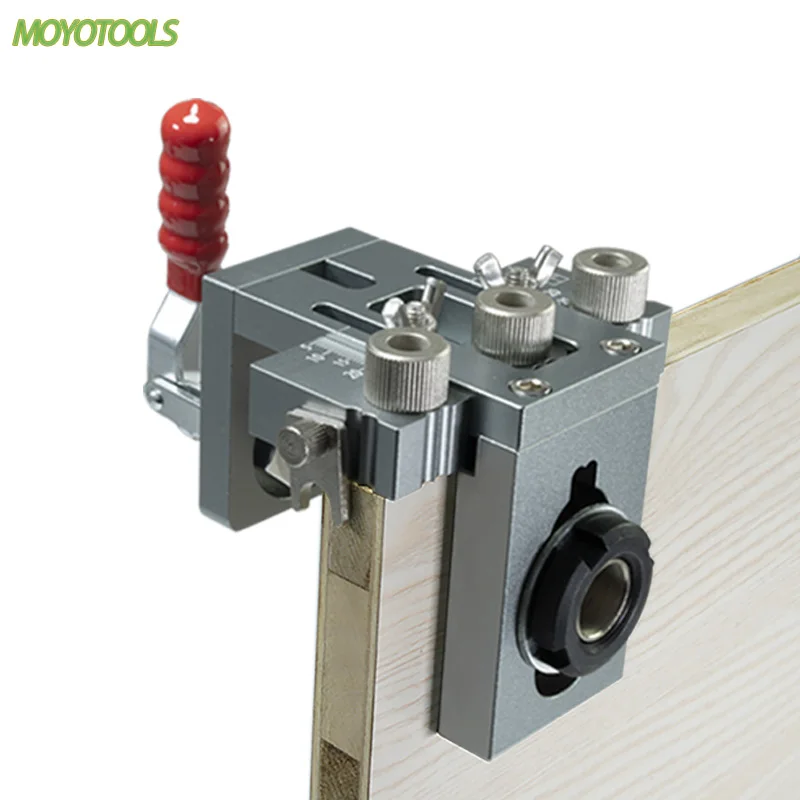 Quick Clamp 3 in 1 Woodworking Dowelling Jig Kit Adjustable Drilling Guide Puncher Locator Wood Hole Opener Carpentry Tools