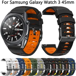 22mm Silicone Band For Samsung Galaxy Watch 3 45mm 46mm Strap Gear S3 Frontier Classic Smartwatch Watchband Replacement Bracelet