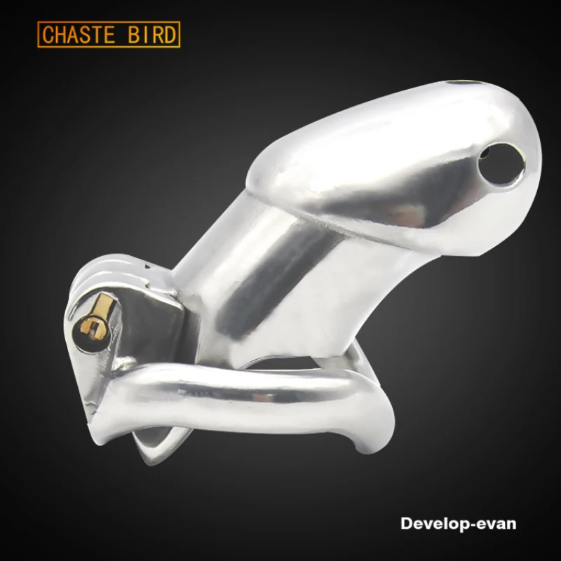 CHASTE BIRD Male 316L Stainless Steel Luxury Honorable Standard Size Cage Belt HT-V2  Chastity Magic Locker Device Sex Toy A257