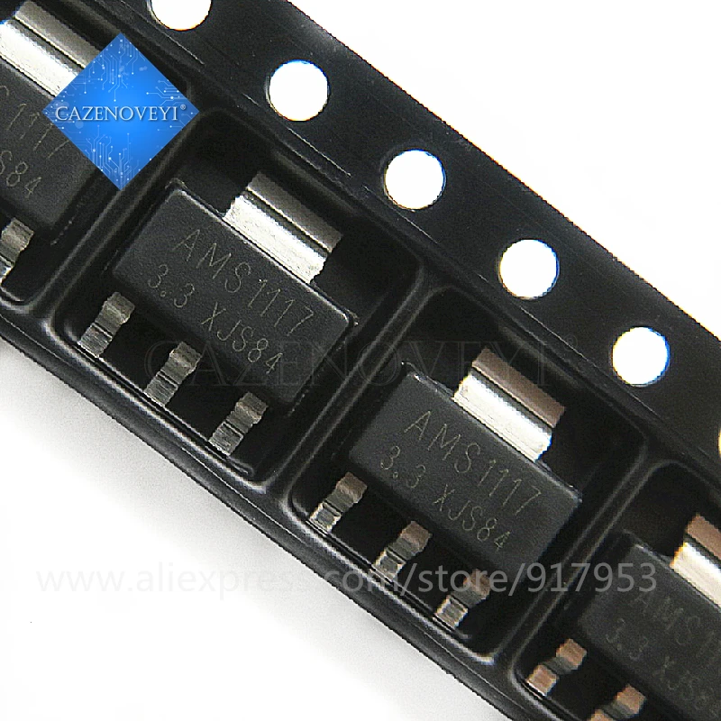 10 sztuk/partia AMS1117-3.3V AMS1117-3.3 AMS1117 LM1117 1117 SOT-223 nowy oryginał w magazynie