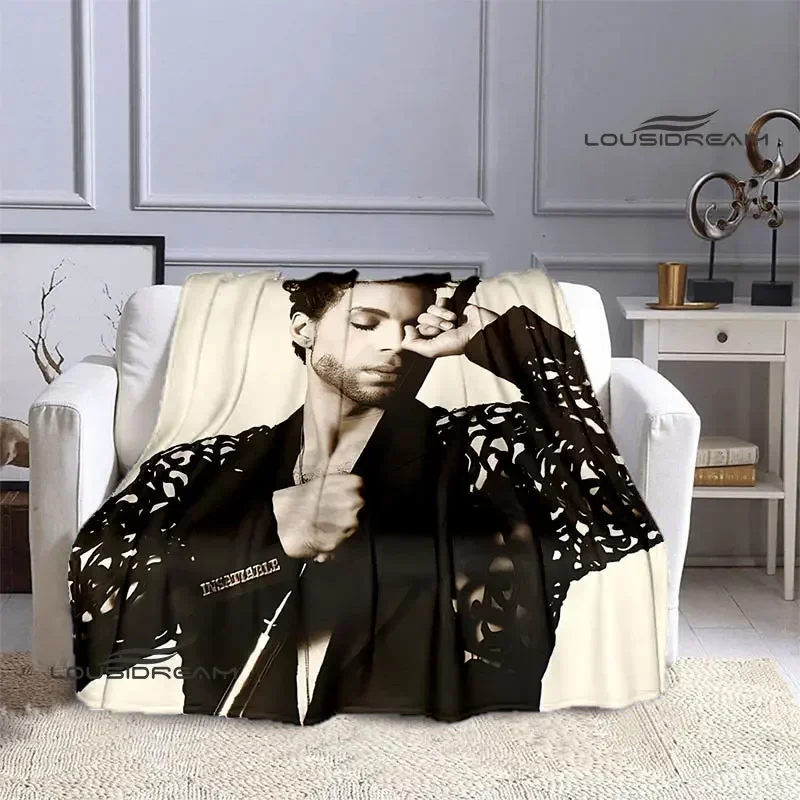 Singer Prince Purple Rain printied blanket warm beautiful flannel soft and comfortable blanket home travel blanket birthday gift