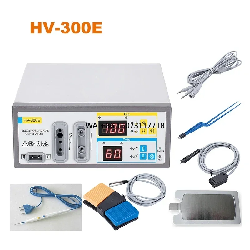 

100W HV-300E Хирургическое оборудование Высокочастотный электрохирургический генератор Cautery ESU на ветеринарных условиях