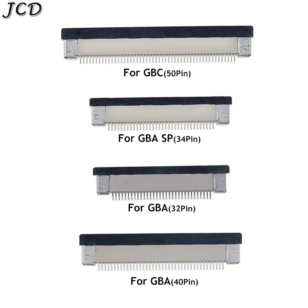 JCD For GBC GBA SP LCD Screen Connector Ribbon Flexible Cable Connect Jack Socket For GBA 40Pin 32Pin Female connector