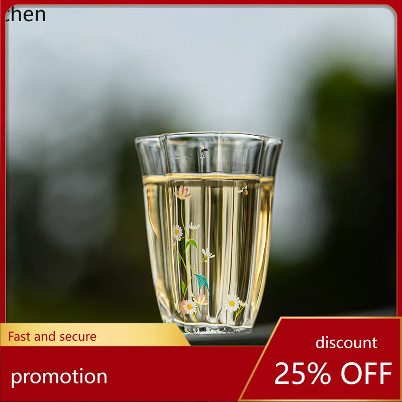 

Zml glass tea cup heat-resistant high borosilicate personal owner cup high-end for home liquor cup