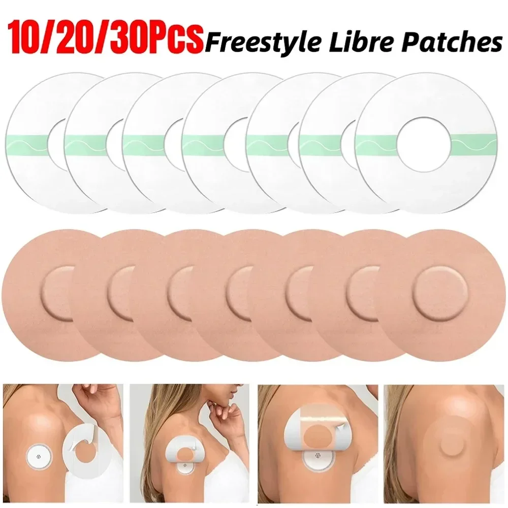 30/25/10pc Fixic Adhesive Patch Outdoor Sports Patch Portable Sensor Round Transparent LIBRE Sensor Water Proof Freestyle Patch