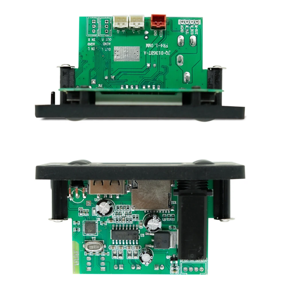 Microphone audio mains libres pour voiture, carte de décodage audio BT 5.0, MP3, WMA, WAV, FLAC, APE, USB, TF, radio FM, lecteur de musique, haut-parleur, 12V