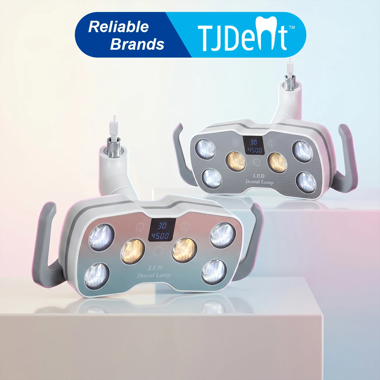 

Стоматологическая лампа TJDent 6LED без теневых пятен, двухцветная, для стоматологического кресла, смотровая лампа, инструменты для лечения в стоматологической клинике