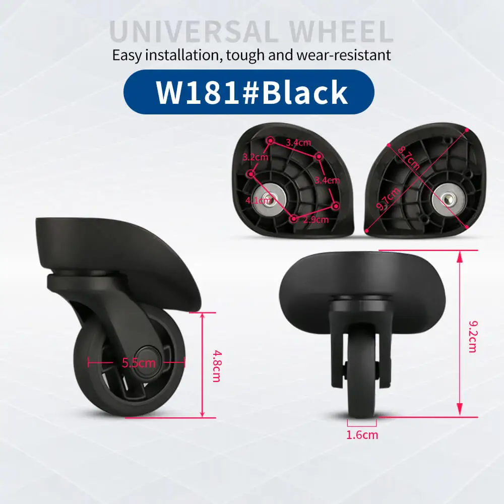 Hongsheng Koffer Universalrad Trolley-Rad Zubehör Passwort-Reisekoffer Geräuschlose Universalräder zur Reparatur und zum Austausch – Detail 28