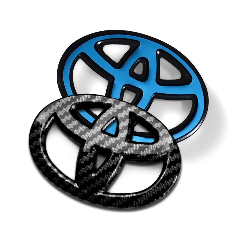 1 قطعة ألياف الكربون عجلة توجيه سيارة ملصق شارة الديكور اكسسوارات السيارات لتويوتا كورولا كروس Chr كراون Rav4 أفينسيس