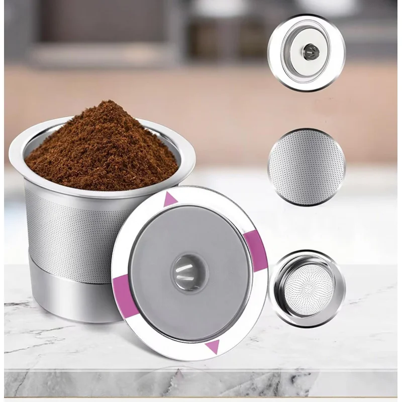 

ApplicableKeurig1.0and2.0Coffee Machine Stainless Steel ReusableKCup Coffee Filter Capsule