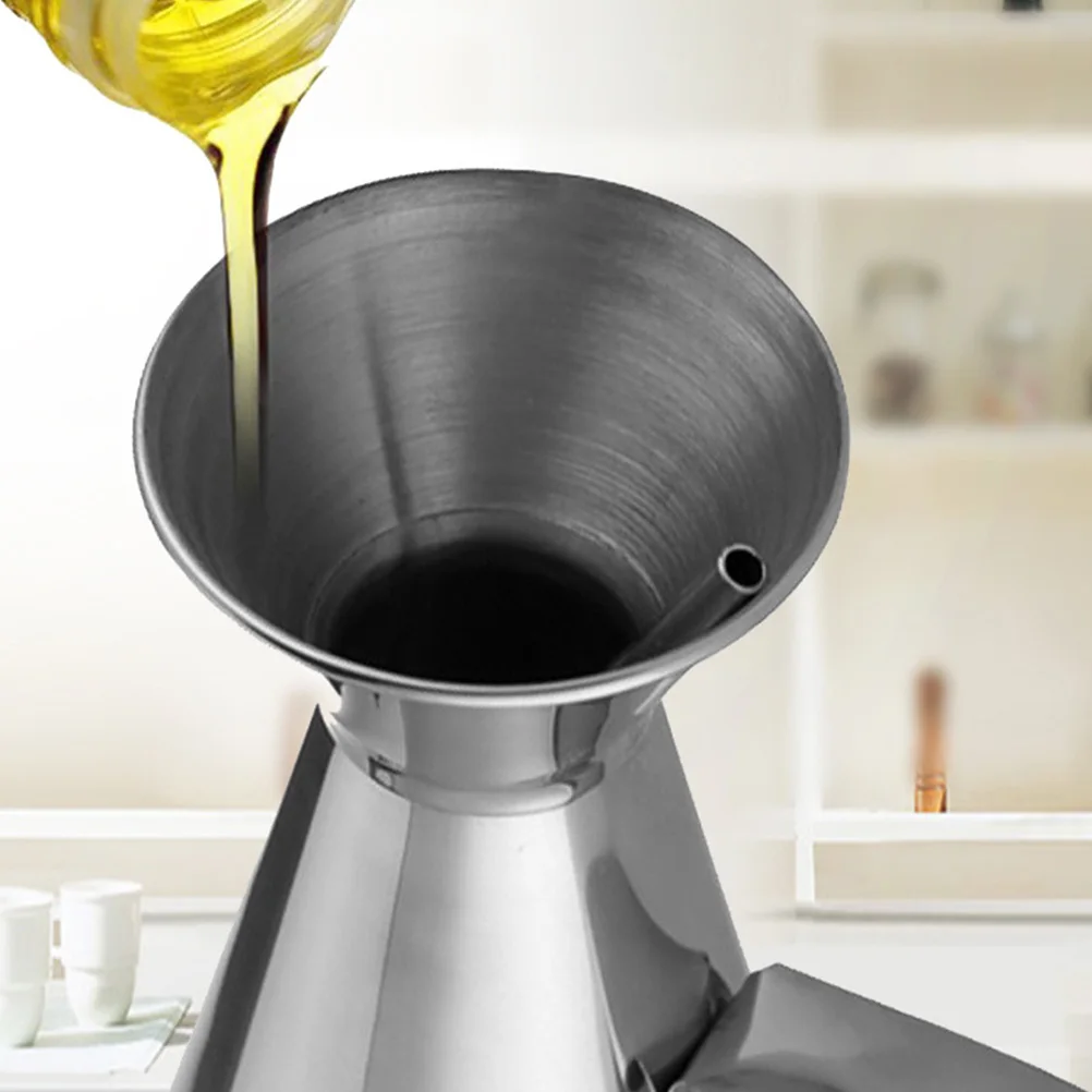 

Stainless Steel Oil Dispenser 500ml Leakproof Spout Anti Modern Kitchen Supplies Stainless Steel Oil Dispenser