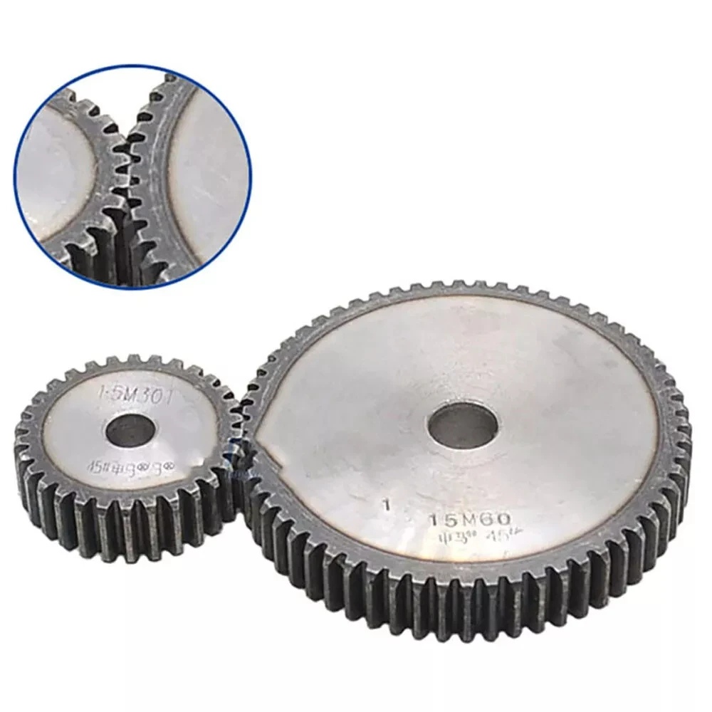 1Pcs 5Mod Spur Gear 10 11 12 13 14 15 Teeth 45# Steel Thickness 50mm Metal Mechanical Transmission Pinion Cylindrical Gear