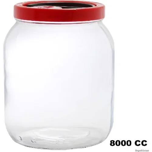 Pasabahce Glass Jar Gold Jar Lid