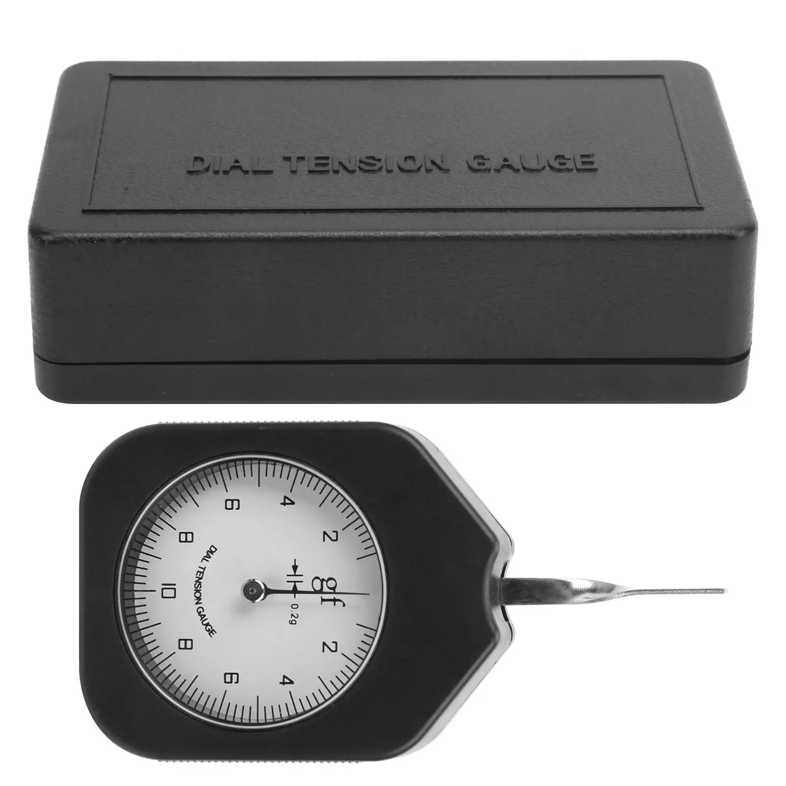 

10g Single Needle Dial Tension Force Gauge Meter Portable for measuring Switch Dial Tensiometer Compact