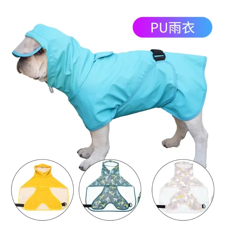 2024 New Casual Style PU Material Egg Yolk Hero Dog Raincoat Pet Supplies  rain coat dogs costume pets clothes  raincoats