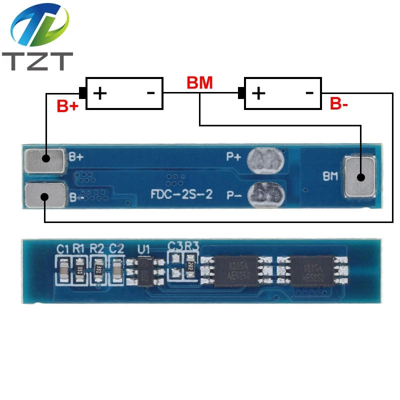 2S 3A Li-ion Lithium Battery 7.4 8.4V 18650 Charger Protection Board BMS PCM for Li-ion Lipo Battery Cell Pack Smart Electronics