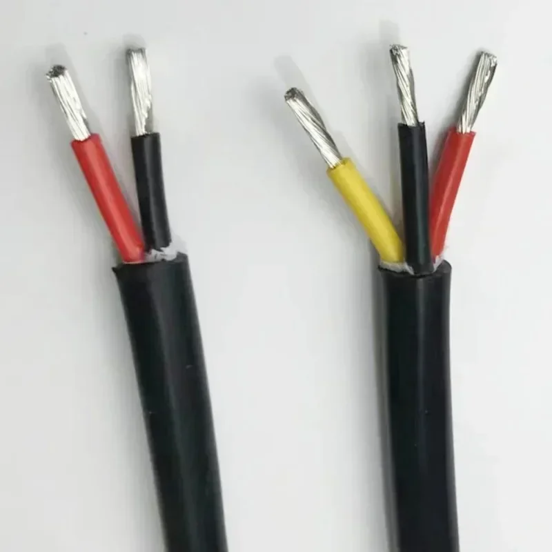 

2 Meter Soft Silicone Cable Sheathed Wire 2 core 3 core 4 core 0.3 0.5 0.7 1.0 1.5mm2 Square Multi-core Soft Wire