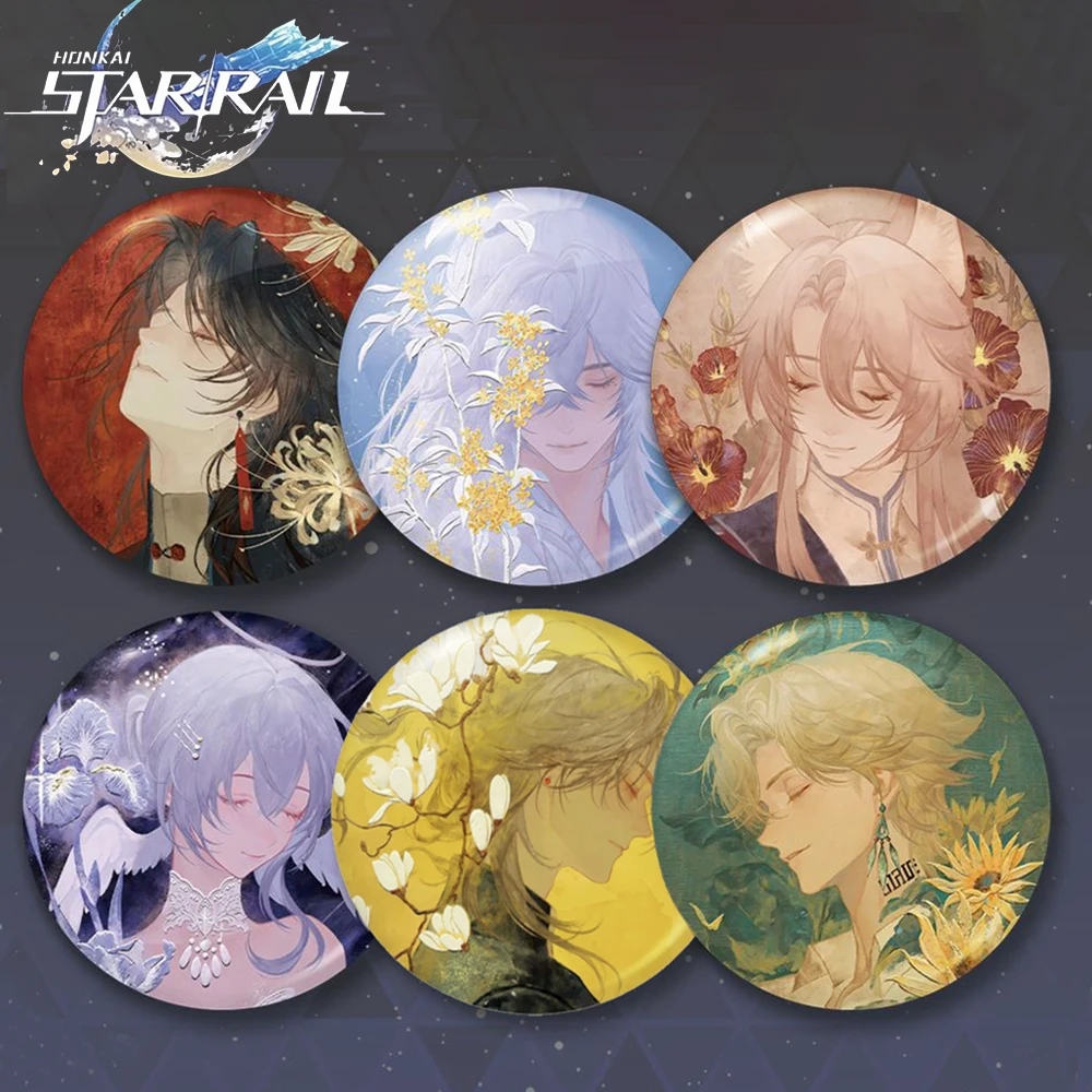 Badge de cosplay en métal, broches et épingles, accessoire de bijouterie, accessoires de fête pour le jeu Honkai: Star Rail Blade Jing Yuan Aventurine Jiao Qiu Robin