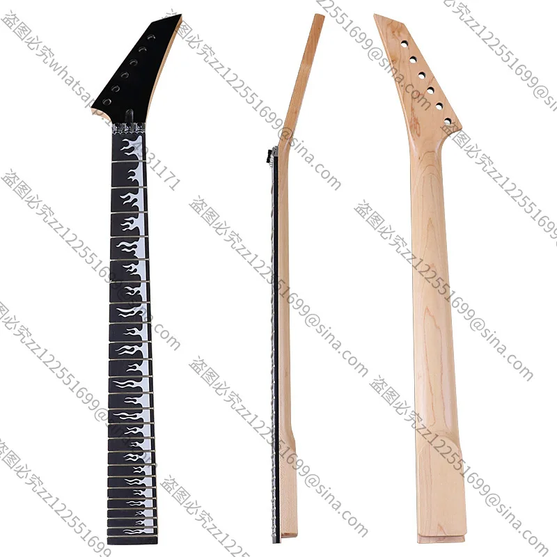 

Подходит для 6-струнных гитар, 24 лада, канадский клен, палисандр, с огненным узором, двойной шейкер, матовая электрическая рукоятка, аксессуары для DIY-гитар