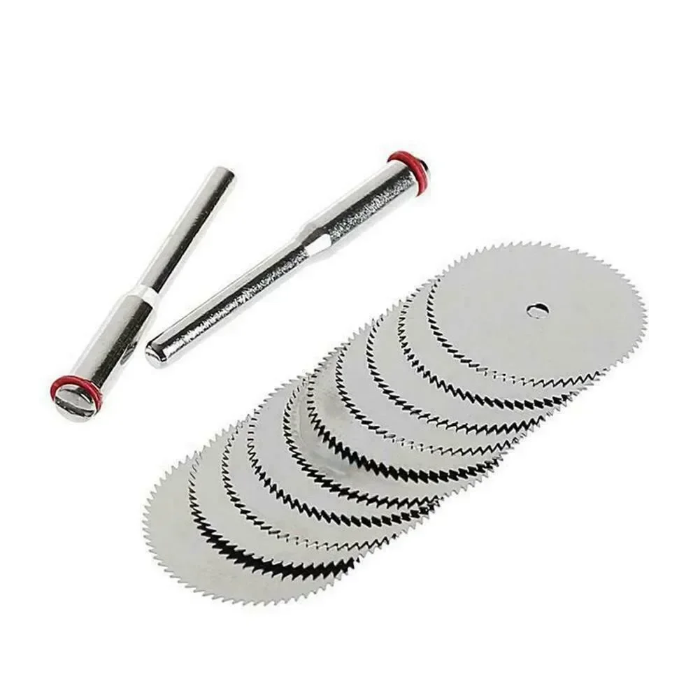 12Pcs/Set Mini Cutting Disc 16/18/25/32mm Circular Saw Blade Wood Plastic Aluminum Cutting Wheel For Dremel Rotary Tools NEW