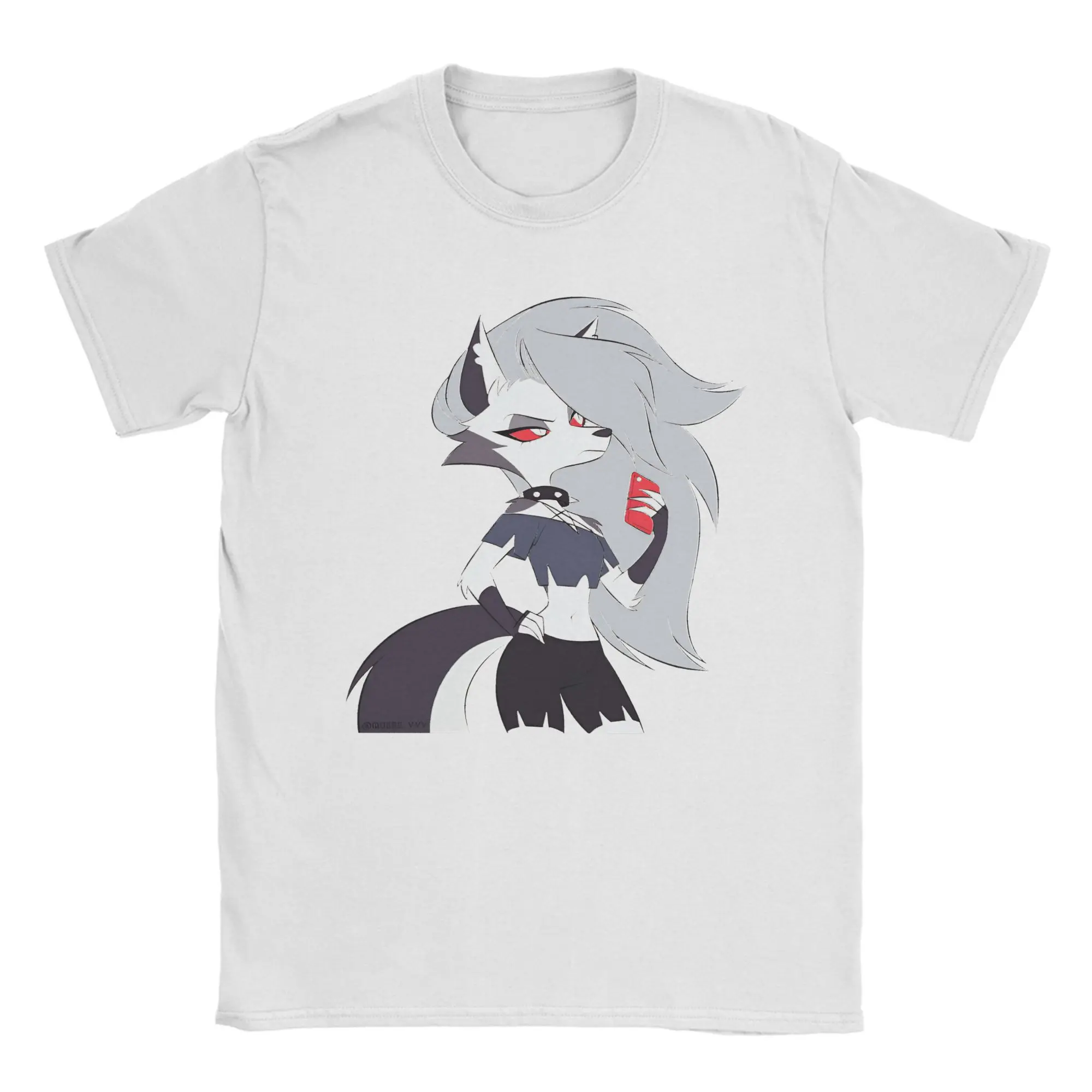 Helluvas Bosses Loona T Shirt Beach  Harajuku T Shirts Men's Cotton Comfortable Plus Size Tees Short Sleeve Streetwear Tops