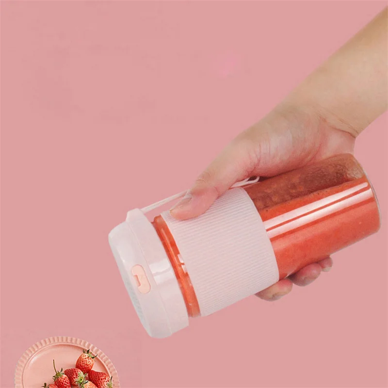 Mesin Pembuat Jus Elektrik Blender Portabel Yang Dapat Diisi Daya USB Mixer Smoothie Blender Makanan Mini Pemeras Lemon Pribadi ZJ05