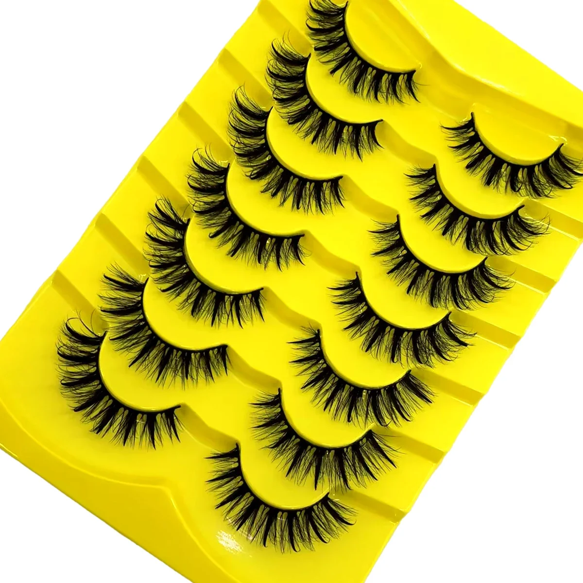 AMSDCN 5/7 Paris Fluffy Mink Eyelash Natural Appearance False Eyelash Suitable for Daily Party Reusable Cosmetics