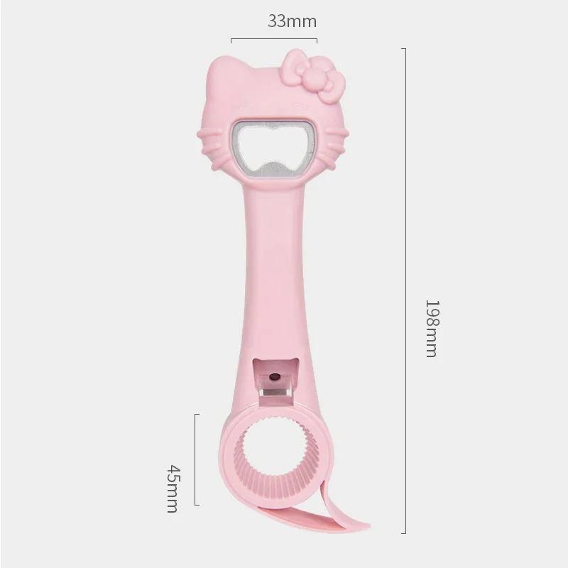 Hello Kitty Beer Bottle Opener 4 In 1 Multifunction Can Opener Cartoon Cute Kitchen Accessories Party Drinks Open Bottle Tools