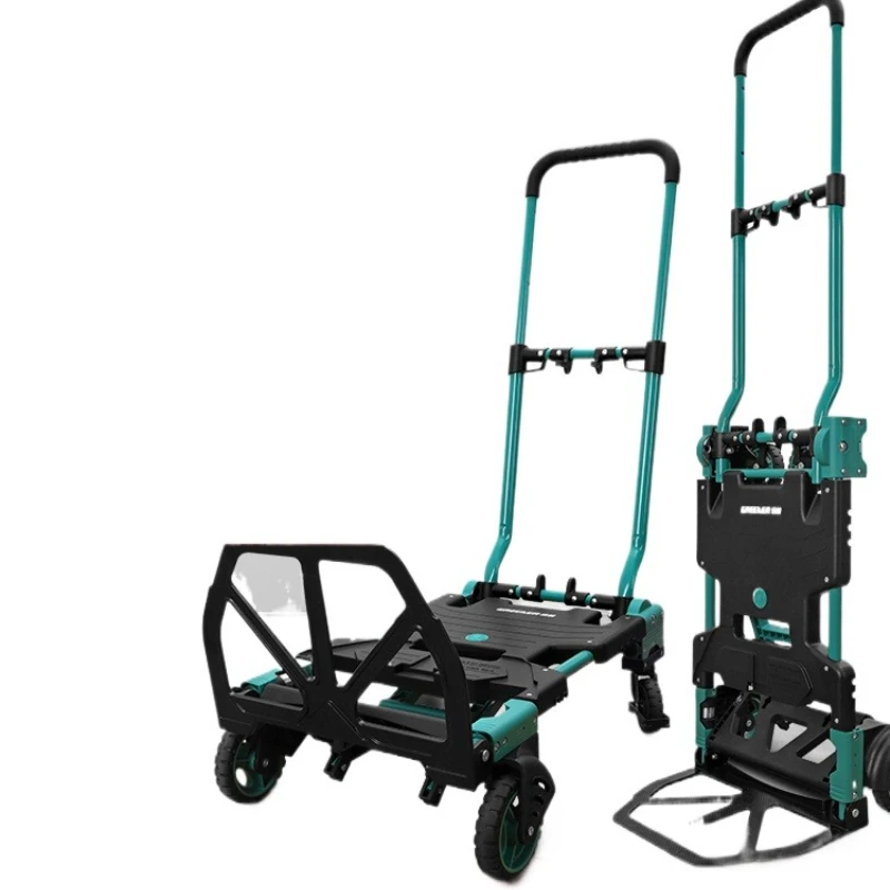 

Складная тележка для переработки, многофункциональная продуктовая покупка, экспресс-плоский небольшой прицеп для скалолазания, портативный