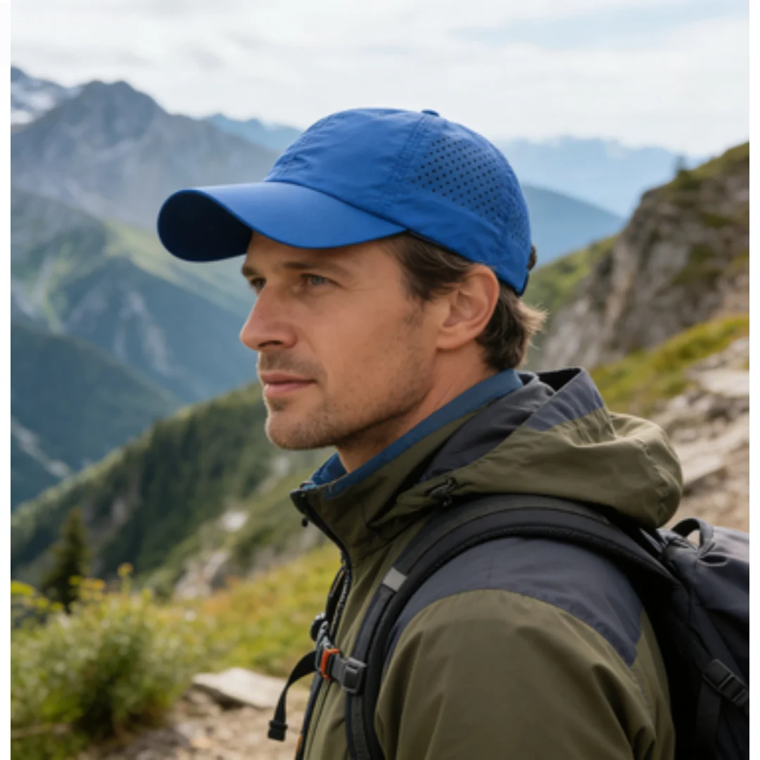 Quick Dry Baseball Cap for Women Men Breathable Mesh Sports Hat Lightweight Adjustable Sun Cap for Outdoor Running Golf