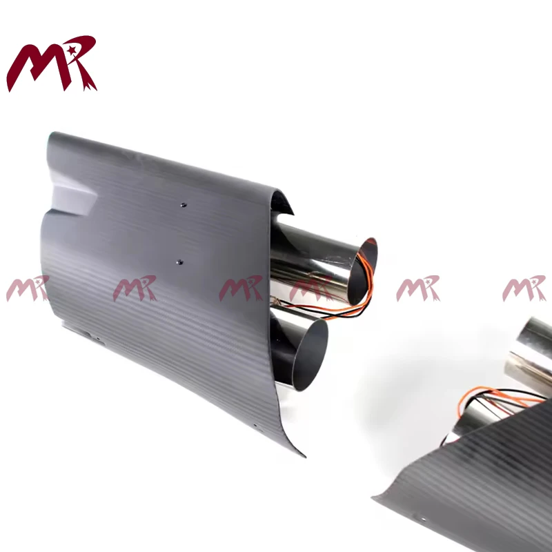 Rocket Tailpipe For G-Class W464 W465 Luminous System Tailpipe G900 With Light Dry Carbon Tailpipe Brabu Style Dry Carbon