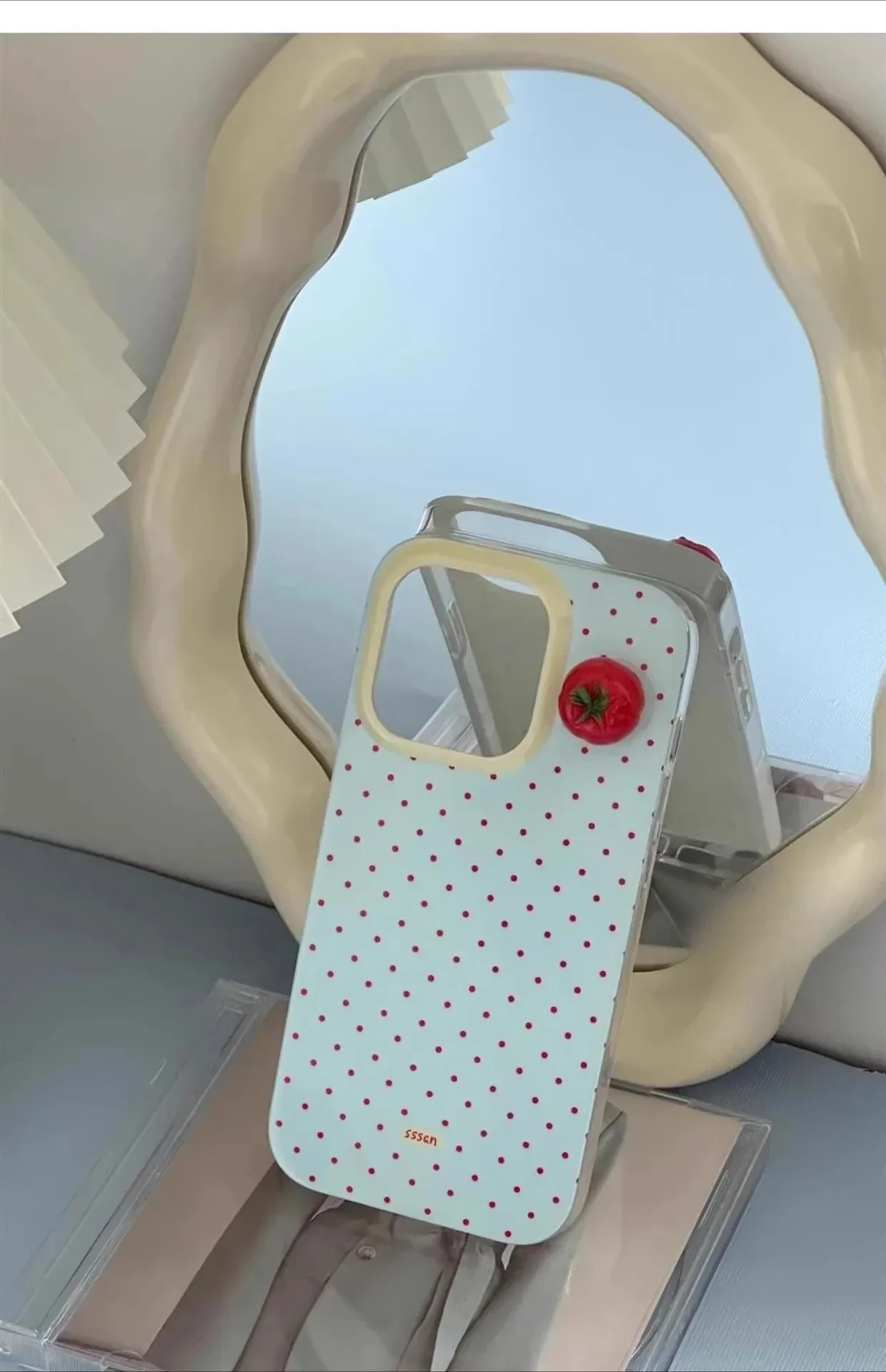 3D Tomato Transparent Phone Case for iPhone 16 Promax 15 Plus 14 13 12 11 Xsmasx  Protective Back Cover