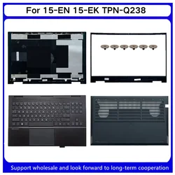 Kailxuling 15-EN 15-EK TPN-Q238 LCD 뒷면 커버/전면 베젤/하단 케이스 베이스 커버/키보드가 있는 대문자 손목 받침대의 새로운 기능