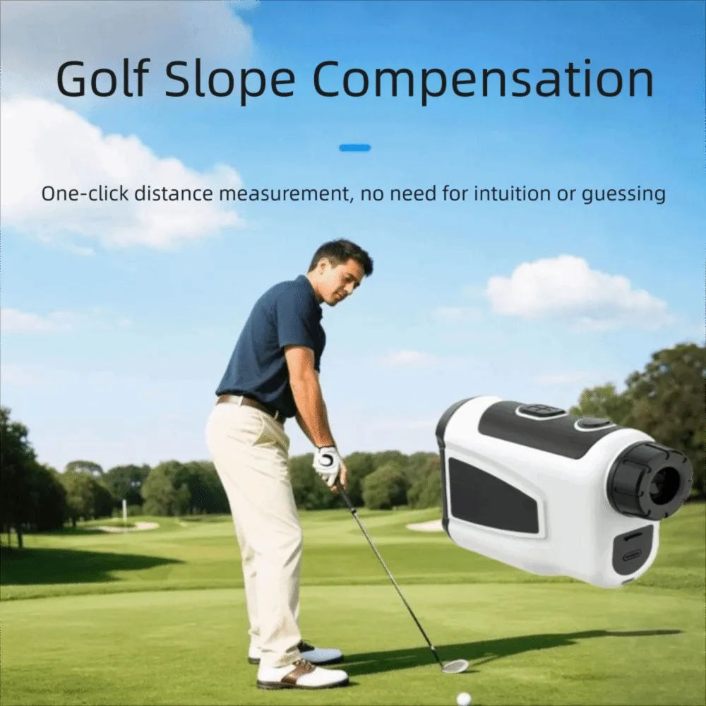 

1000m Range Golf Range Finder Pin-Seeking Flag-Locking Multifunctional Range Finder Rechargeable Handheld Golf Rangefinder