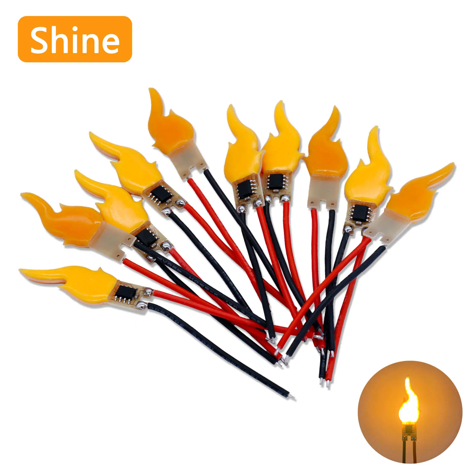 LEDs Flame Candles Lamp DC3-5V New COB Welding Candles Lamp Home Light Bulb Accessories Party Restaurant Camping Decoration DIY