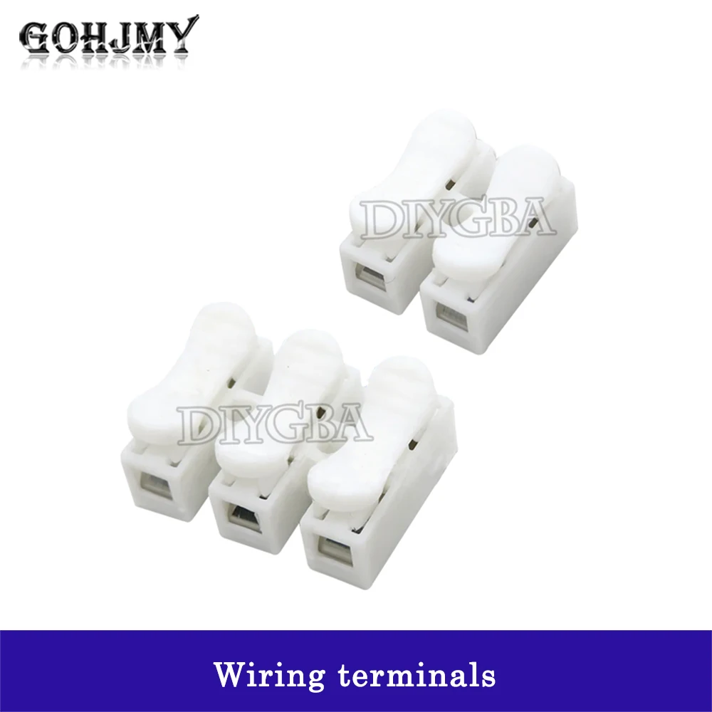 10PCS/LOT CH3 CH2 Electrical Cable Connectors Quick Splice Lock Wire Terminals Set press type terminal block wire connector