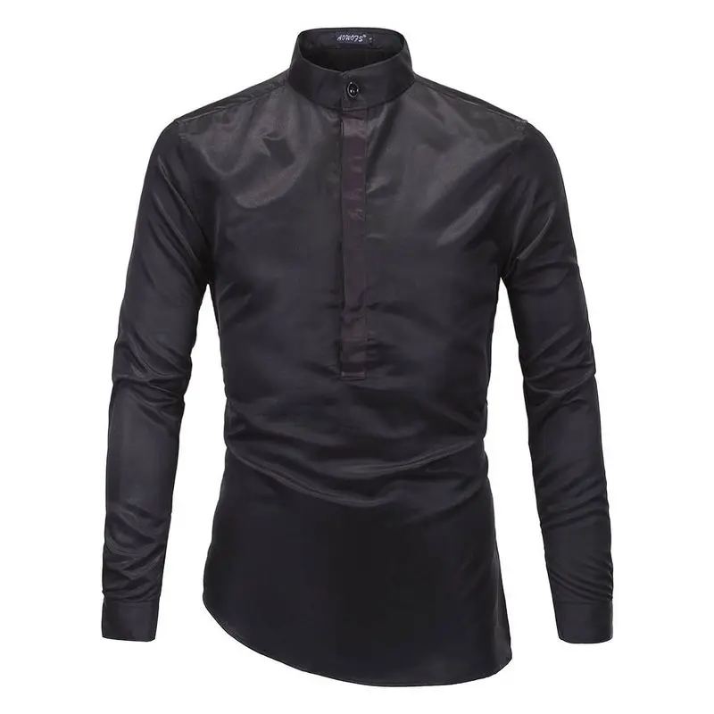 

Новая мужская длинная одежда из искусственной кожи с воротником-стойкой и воротником-стойкой, весенне-осенняя одежда для людей среднего возраста и ли, Cleanfit Sle