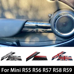 For Mini One Cooper S JCW Clubman R55 R56 R57 R58 R59 Car Interior Door Handle Knob Covers Stickers Auto Styling Accessories