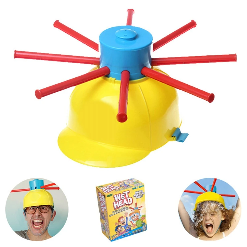 A26P Wet Water Challenge Cap Play in Water Board Game Party Game Punishment Props Hat Prank Toy Party Spoof Class Game