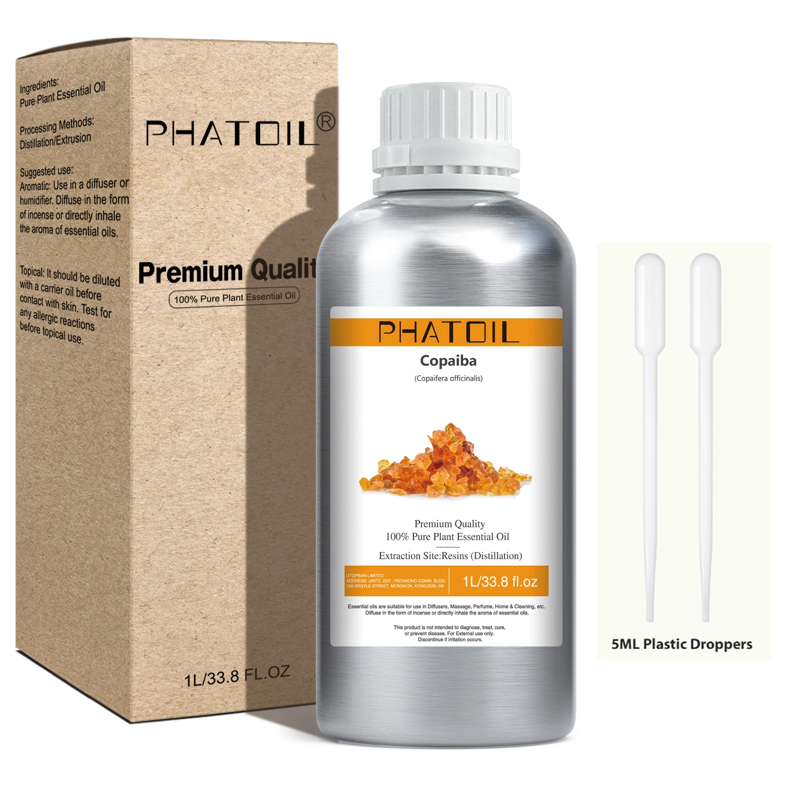 

PHATOIL 1000ML Copaiba Pure Plant Essential oils Neroli Oregano Turmeric Lemon Eucalyptus Spearmint Perfume Aroma Diffuser