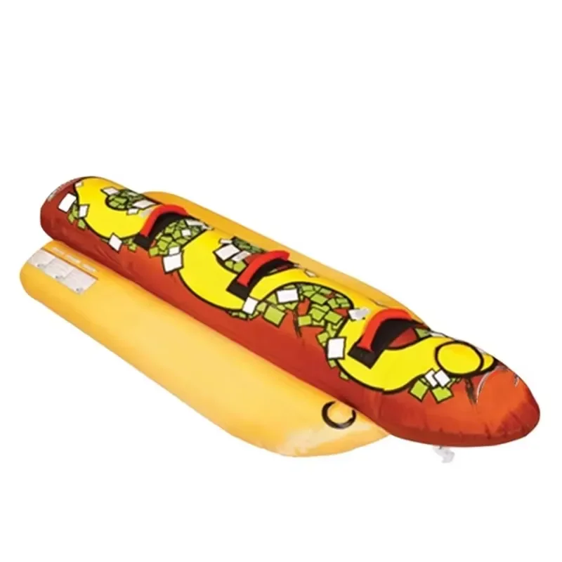 for 3 Seater Inflatable Banana Boat Water Towable  Floating Sports Toy for Lake Ocean Swimming Summer Water Games