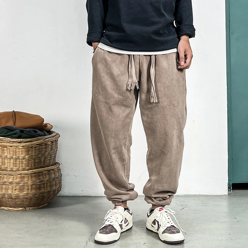 Korean Streetwear High Quality Sweatpants Men Clothing Vintage Jogging Pants Harajuku Sport Joggers Casual Running Trousers Male