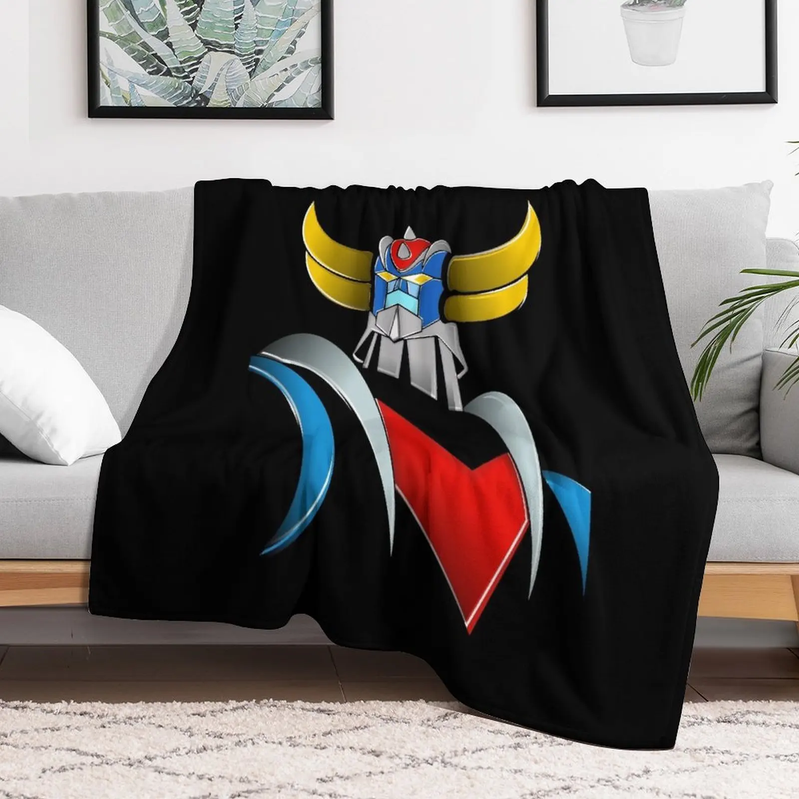 

Goldorak, Grendizer Throw Blanket Flannel Fabric Sofa Flannels Furry Blankets