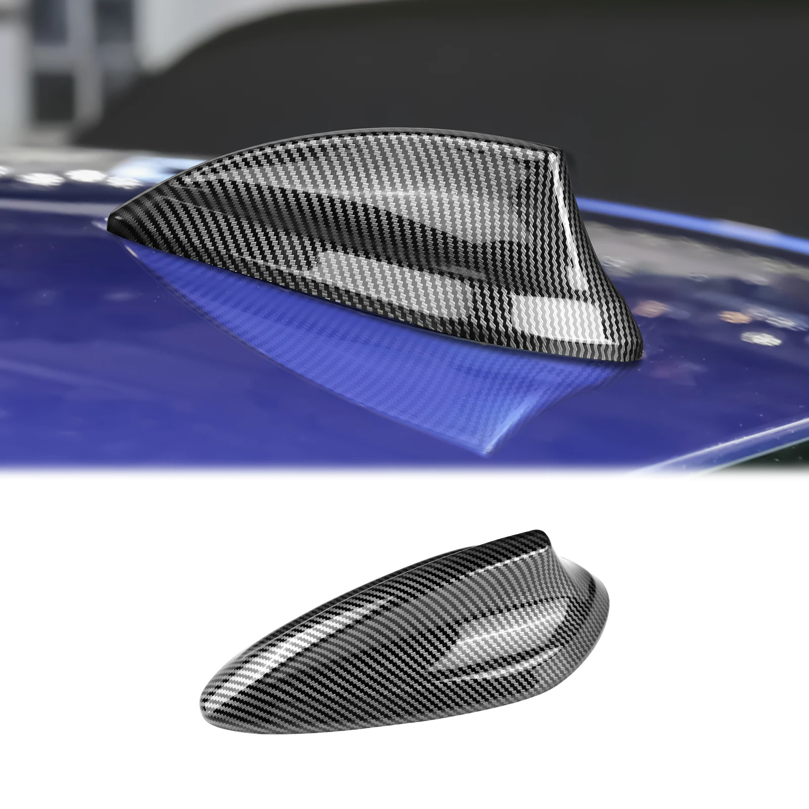For BMW G20 F22 F32 F30 F36 G30 F90 Radio Shark Fin Roof Aerial Trim ABS Carbon Fiber Car Antenna Cover External Accessories