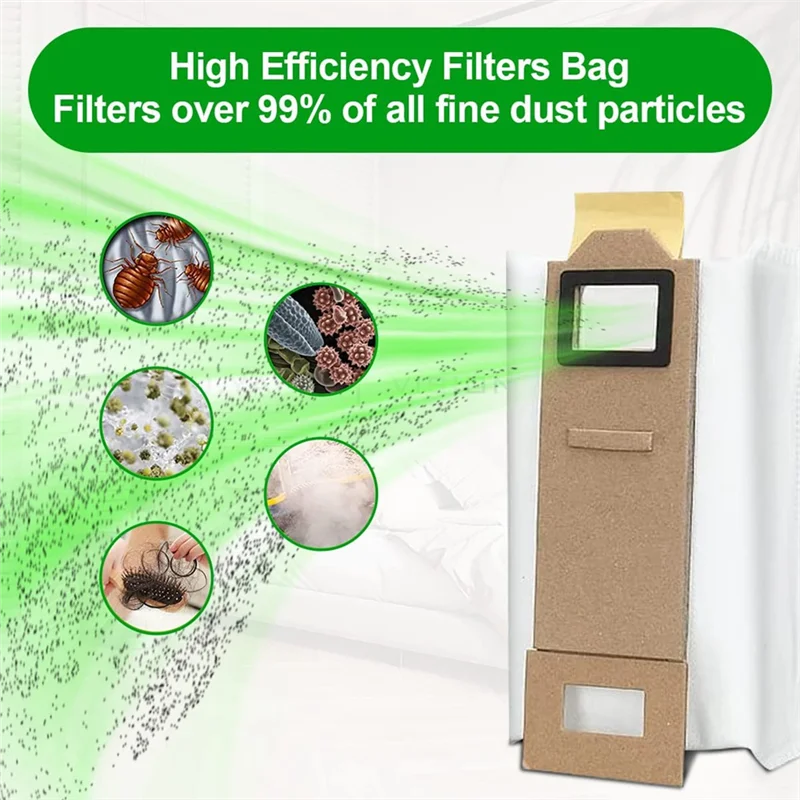 Bolsa para aspiradora, paquete de 12 accesorios para bolsas para polvo para Xiaomi Roborock S7 S7